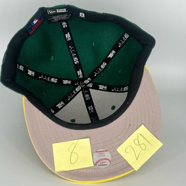 Green Yellow Athletics New Era MLB 59Fifty Fitted Hat