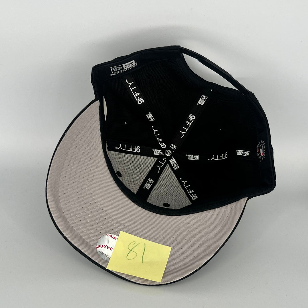 Black Chicago White Sox Sox Overlap New Era MLB 9Fifty Snapback Hat