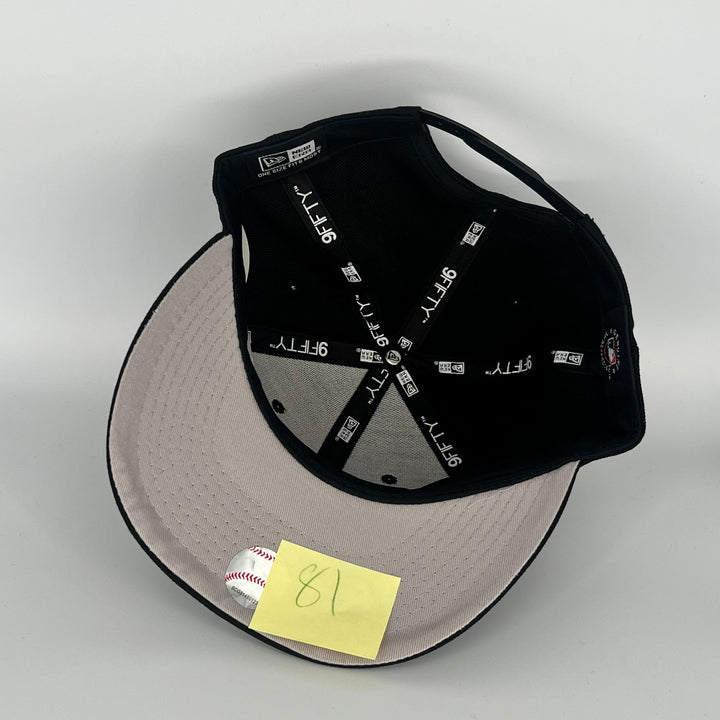 Black Chicago White Sox Sox Overlap New Era MLB 9Fifty Snapback Hat