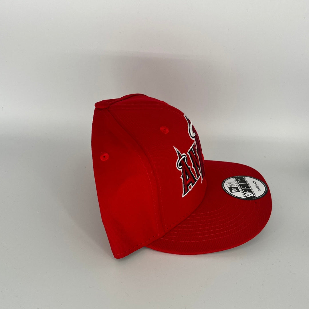 Red Los Angeles Angels ANAELS New Era MLB 9Fifty Snapback Hat