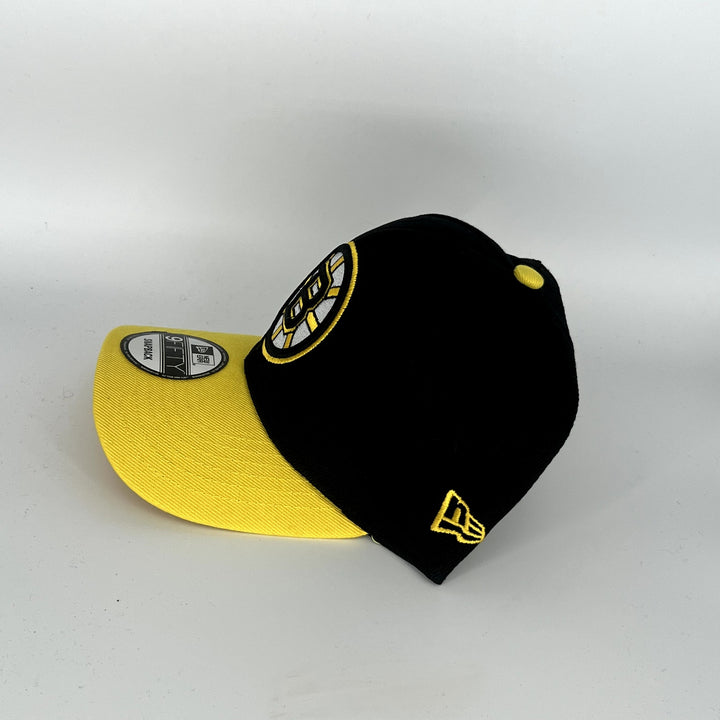 Black Yellow Boston Bruins New Era NHL 9Fifty Snapback Hat