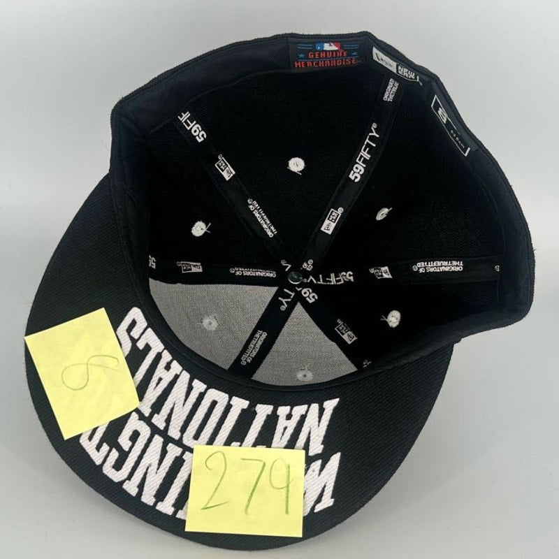 Black Washington Nationals New Era MLB 59Fifty Fitted Hat