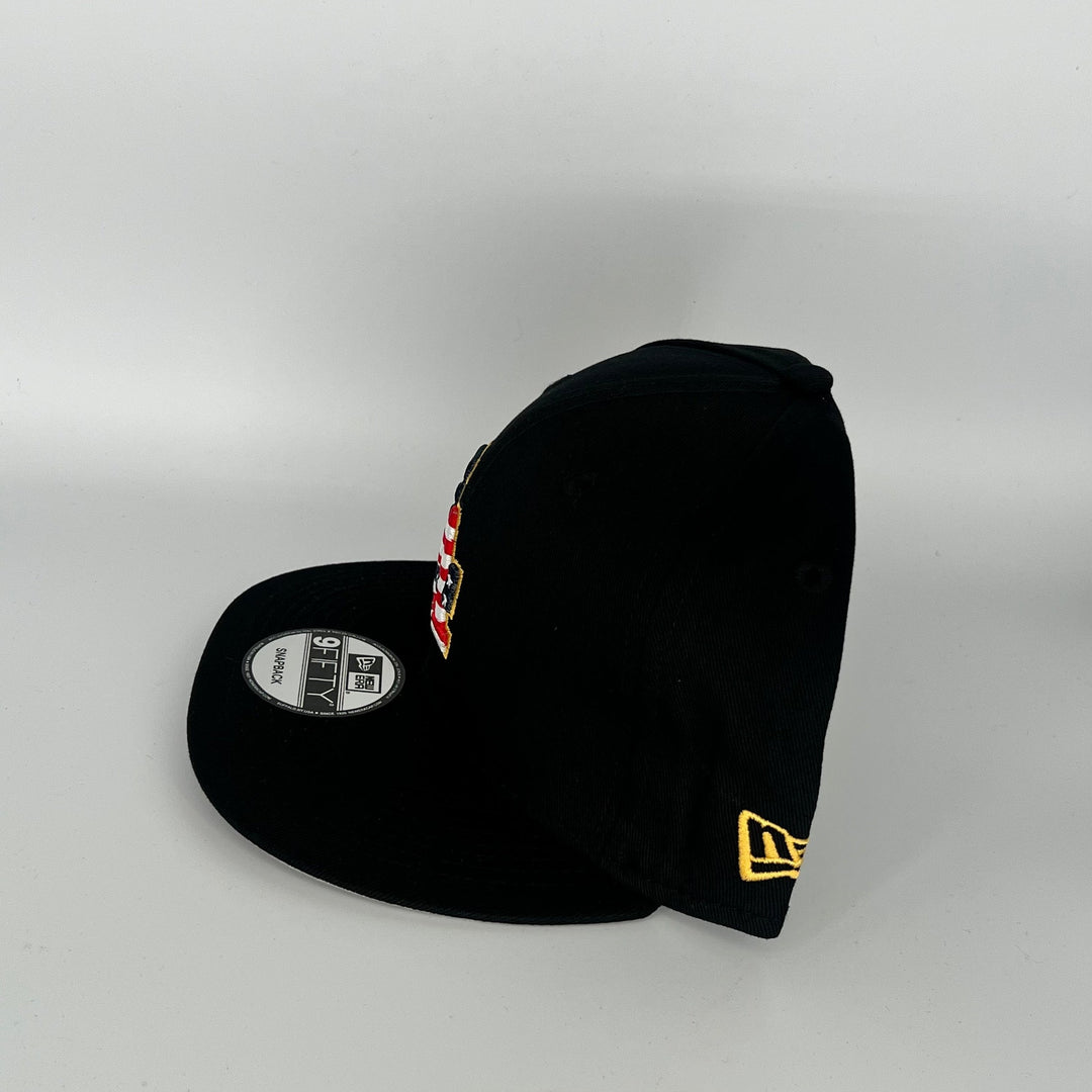 Black Los Angeles Dodgers Los Angeles USA Side Patch New Era MLB 9Fifty Snapback Hat