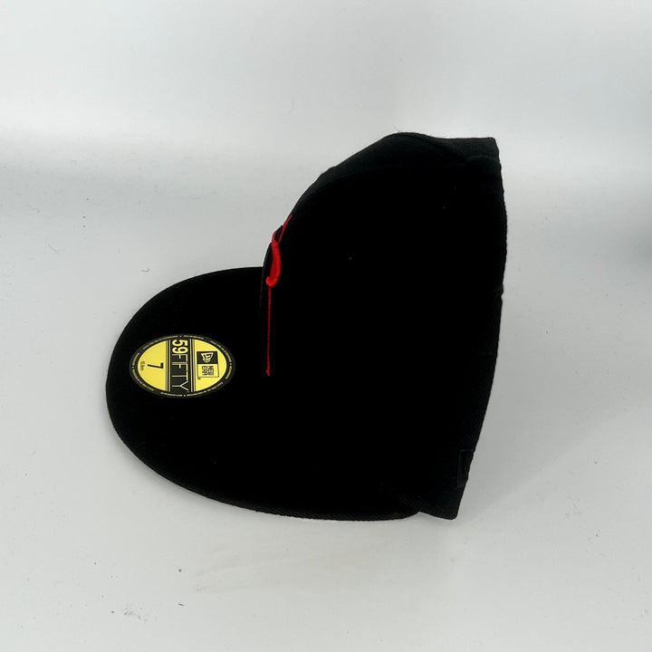 Black Los Angeles Angels New Era MLB 59Fifty Fitted Hat