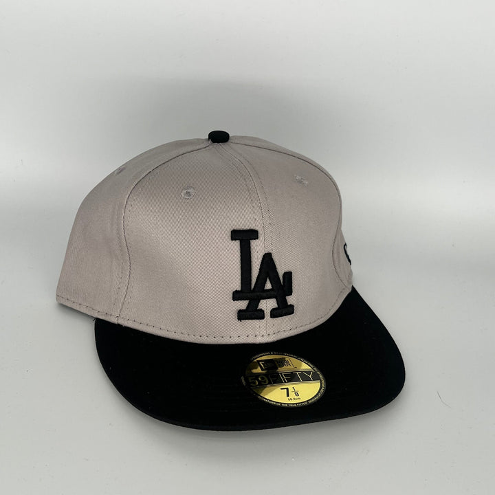 Gray Black Los Angeles Dodgers New Era MLB 59Fifty Fitted Hat