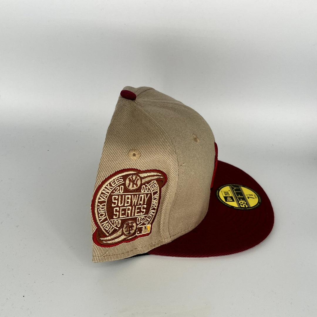 Brown Red New York Yankees 2000 Subway Series New Era MLB 59Fifty Fitted Hat