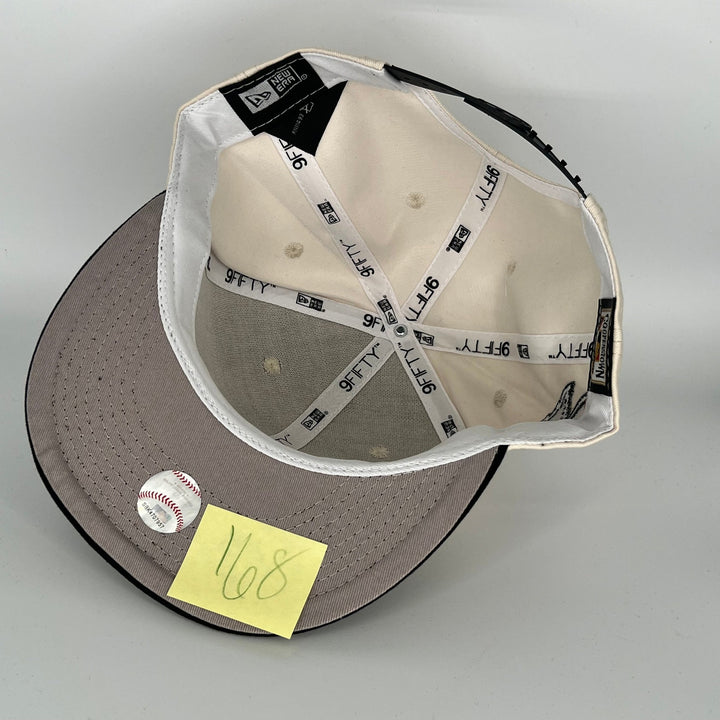 White Black Texas Rangers A.L. Side Patch New Era MLB 9Fifty Snapback Hat