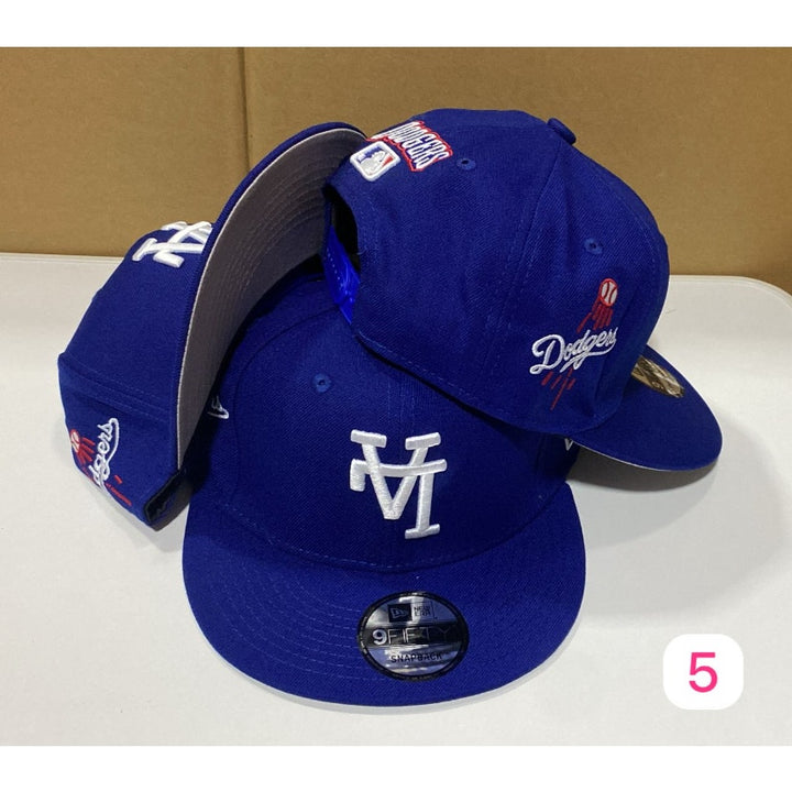 Blue Los Angeles Upside Down LA New Era MLB 9Fifty Snapback Hat