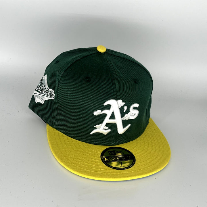 Green Yellow Athletics New Era MLB 59Fifty Fitted Hat