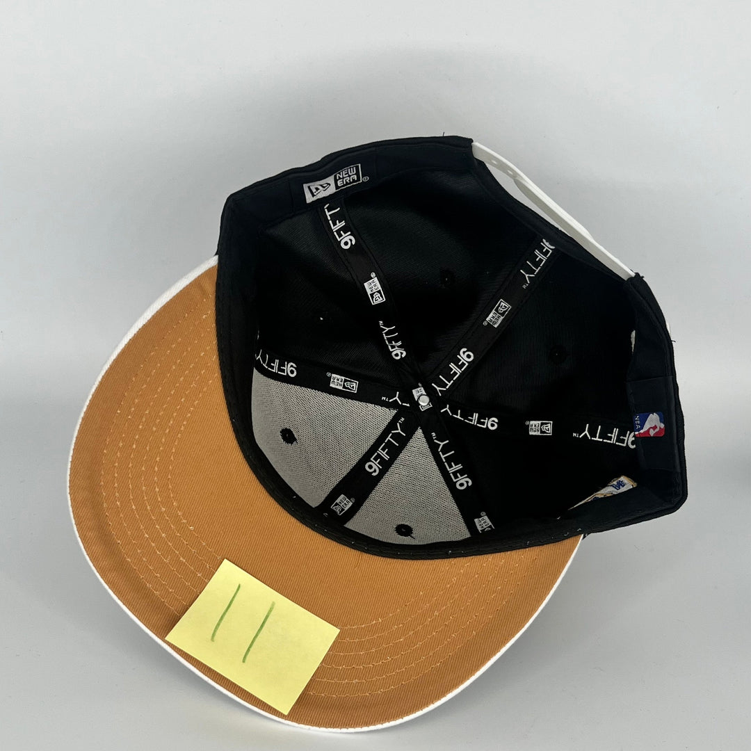 Black White Brooklyn New York NBA Side Patch New Era NBA 9Fifty Snapback Hat