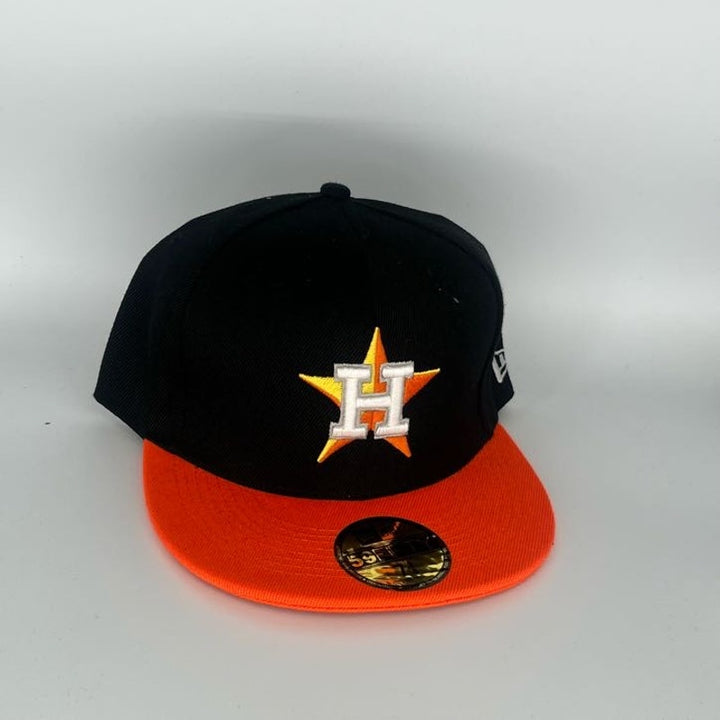 Black Orange Houston Astros New Era MLB 59Fifty Fitted Hat