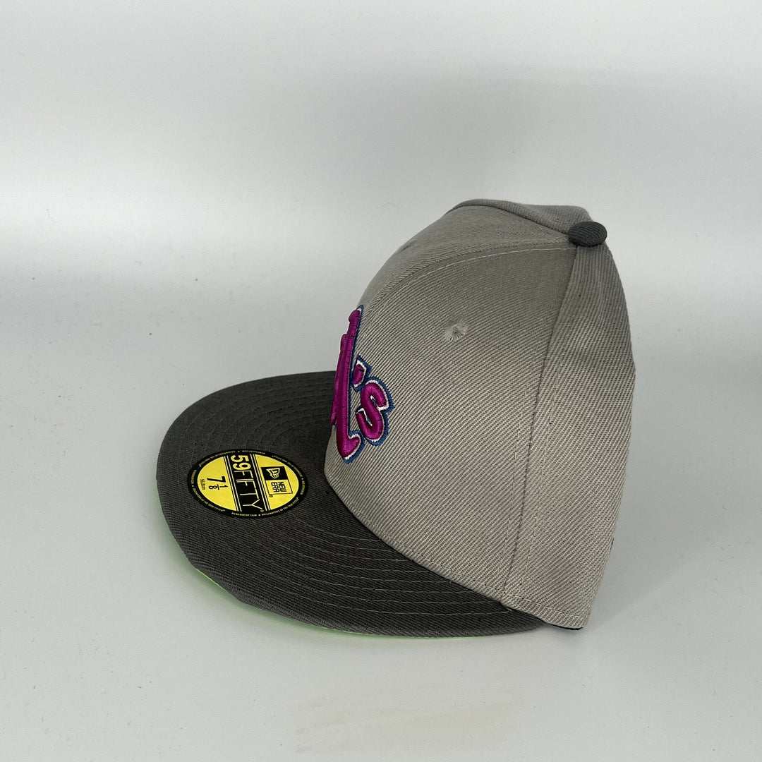 Gray Black Athletics 1989 World Series SP New Era MLB 59Fifty Fitted Hat