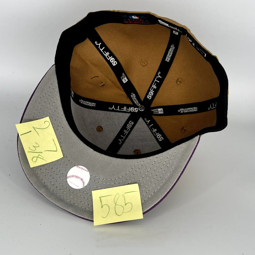 Brown Maroon Detroit Tigers New Era MLB 59Fifty Fitted Hat