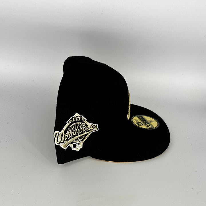 Black Atlanta Braves New Era MLB 59Fifty Fitted Hat