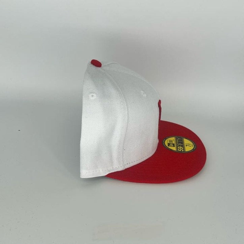 Red White Los Angeles Dodgers New Era MLB 59Fifty Fitted Hat
