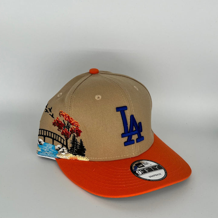 Brown/Orange Los Angeles Dodgers New Era MLB 9Fifty Snapback Hat