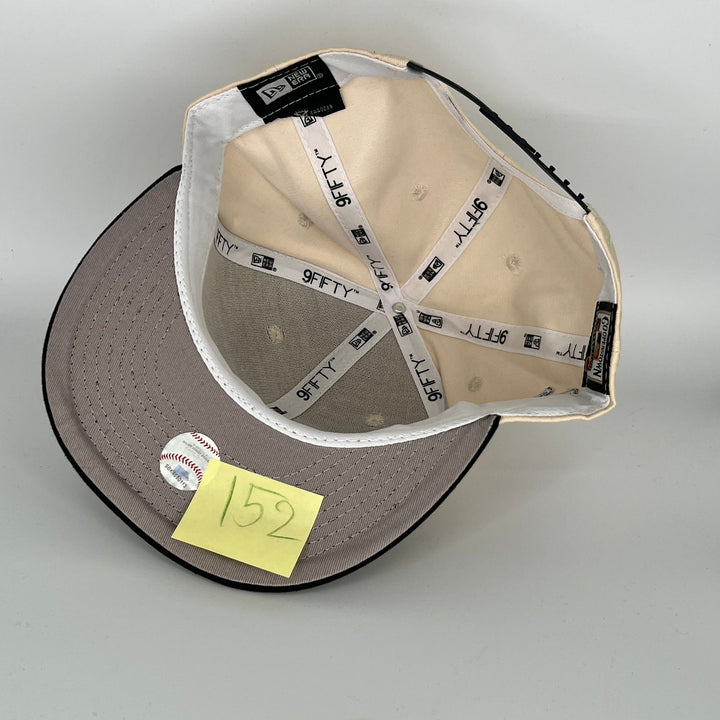 Khaki Black Los Angeles Dodgers N.L. Side Patch New Era MLB 9Fifty Snapback Hat