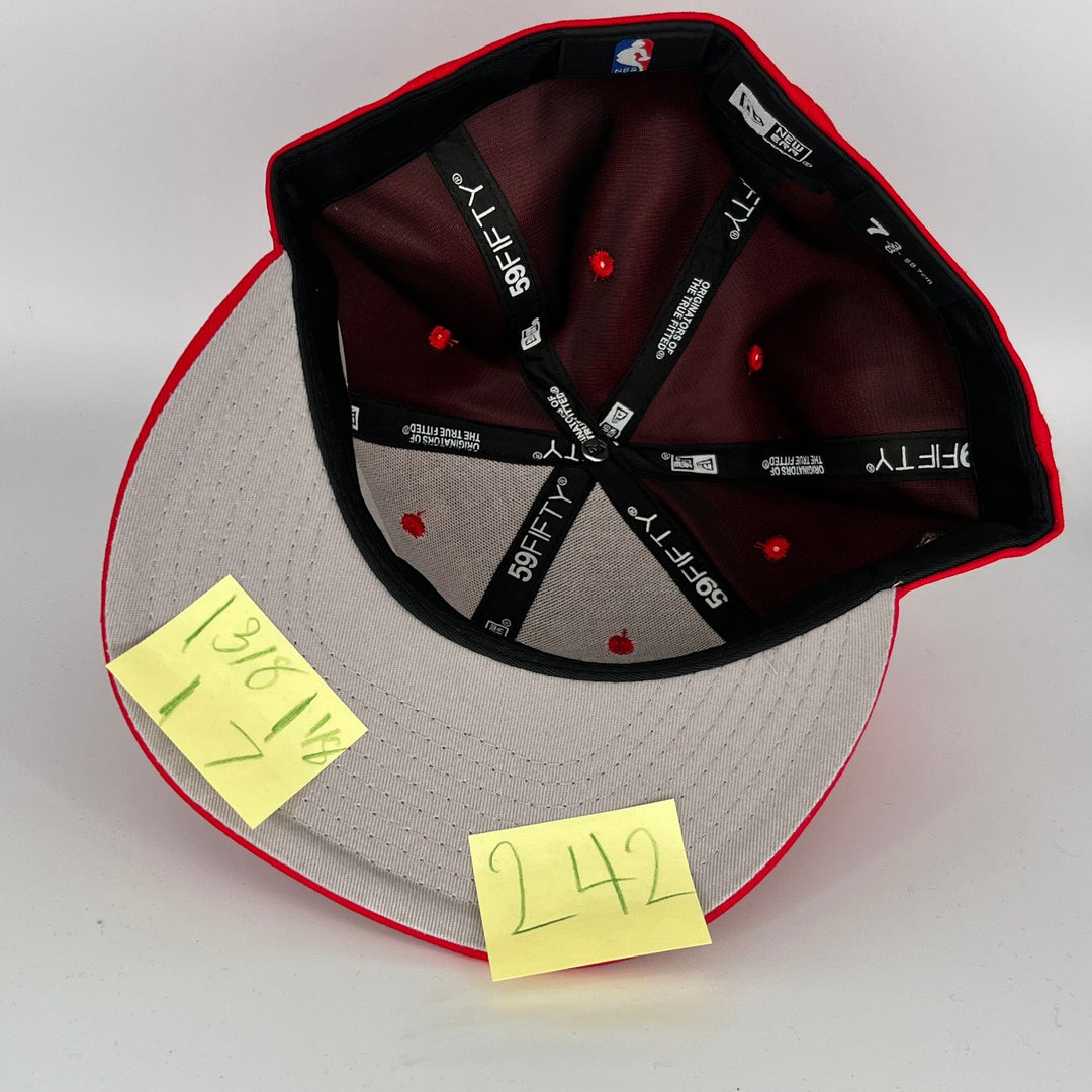 Red Chicago Bulls OVO Side Patch New Era NBA 59Fifty Fitted Hat