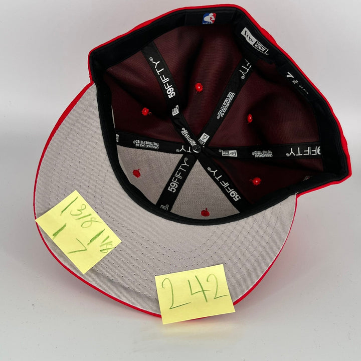 Red Chicago Bulls OVO Side Patch New Era NBA 59Fifty Fitted Hat