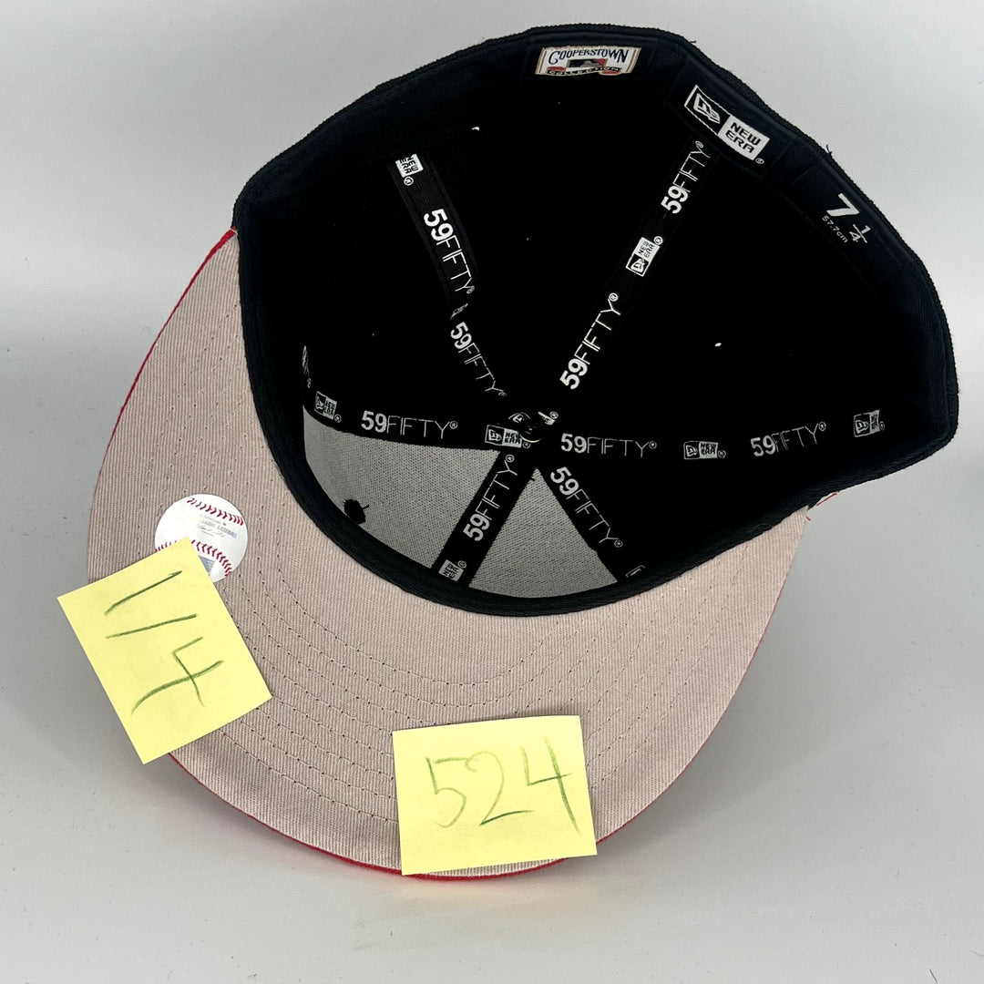 Black Red Los Angeles Angels 60TH Anniversary New Era MLB 59Fifty Fitted Hat