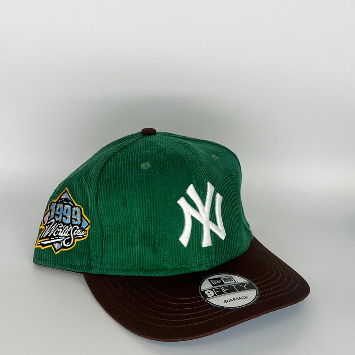 Green Brown New York Yankees 1999 World Series Side Patch New Era MLB 9Fifty Snapback Hat