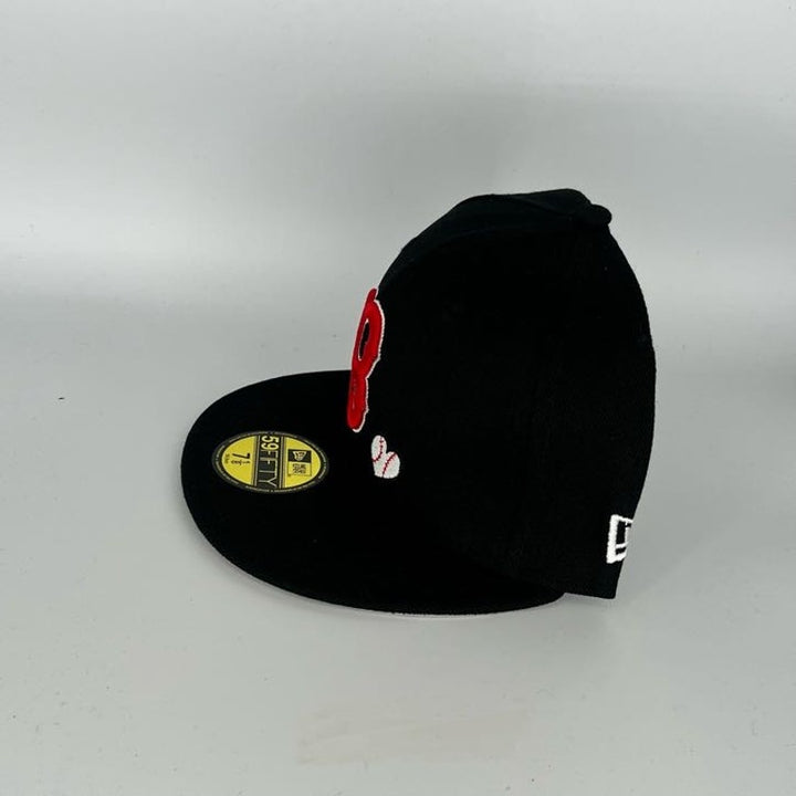 Black Boston Red Sox New Era MLB 59Fifty Fitted Hat
