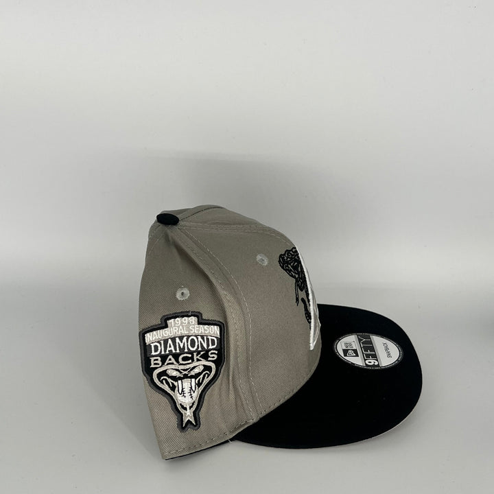 Gray/Black Arizona Diamondbacks Diamondbacks 1998 Inaugural Season  Side Patch New Era MLB 9Fifty Snapback Hat