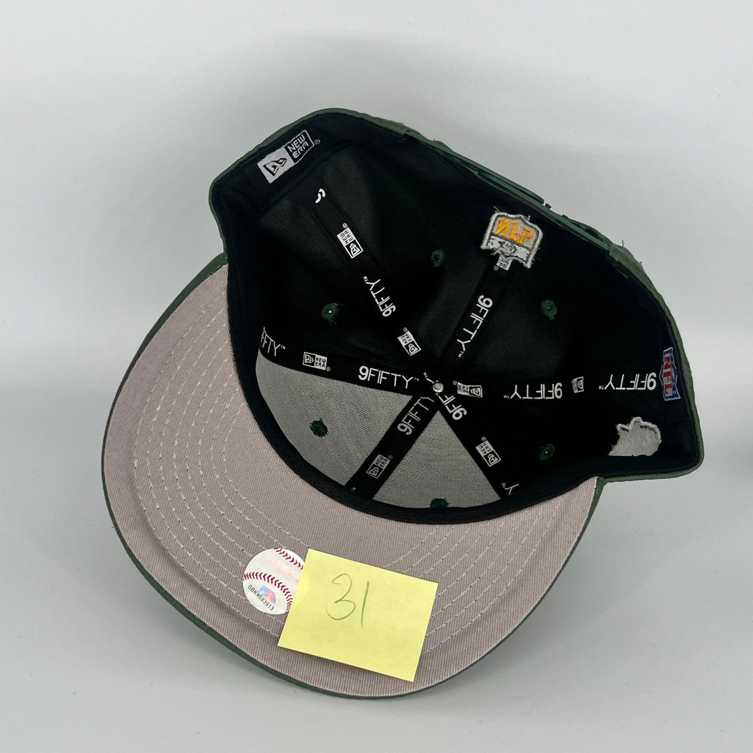 Green Green Bay Packers GO PACK GO Side Patch New Era MLB 9Fifty Snapback Hat