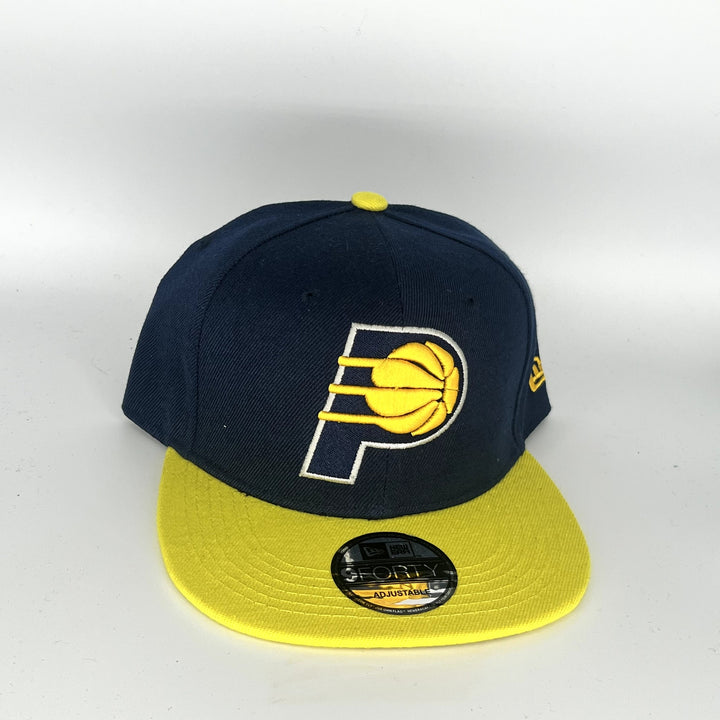 Navy Blue Yellow Indiana Pacers New Era 9Forty Snapback Hat