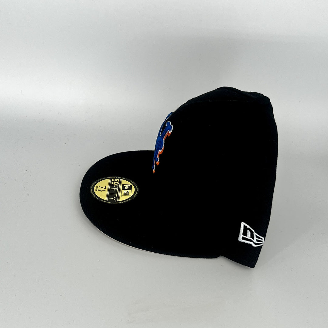 Black New York Mets New Era MLB 59Fifty Fitted Hat