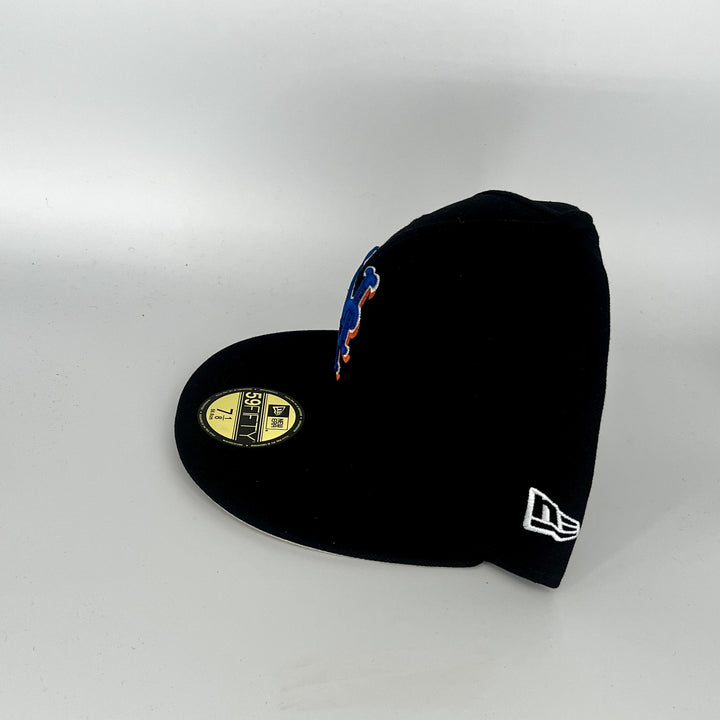 Black New York Mets New Era MLB 59Fifty Fitted Hat