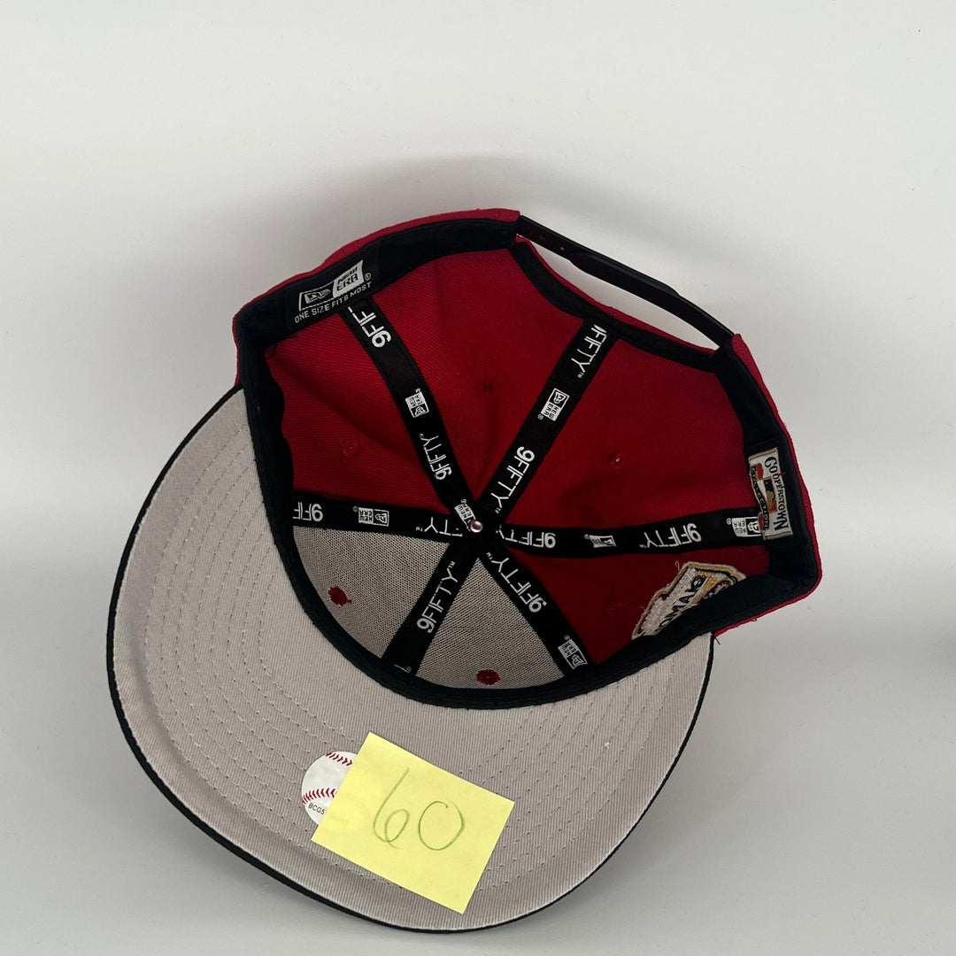 Red Black Arizona Diamondbacks 1998 Inaugural Season Arizona Diamondbacks Side Patch New Era MLB 9Fifty Snapback Hat
