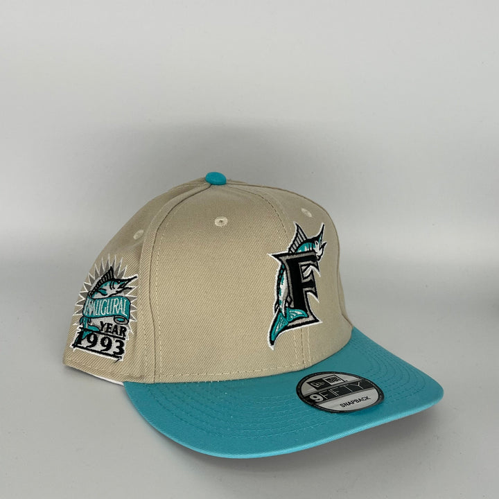 Grey/Blue Florida Marlins Inaugural year 1993 Side Patch New Era MLB 9Fifty Snapback Hat