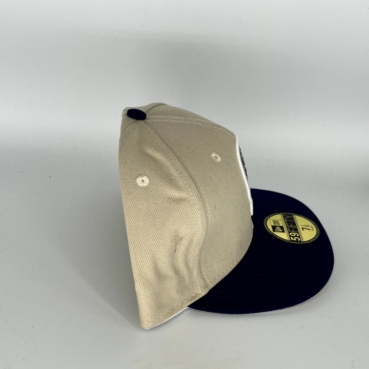 Brown Navy Blue  Sugar Skull Los Angeles Dodgers New Era MLB 59Fifty Fitted Hat