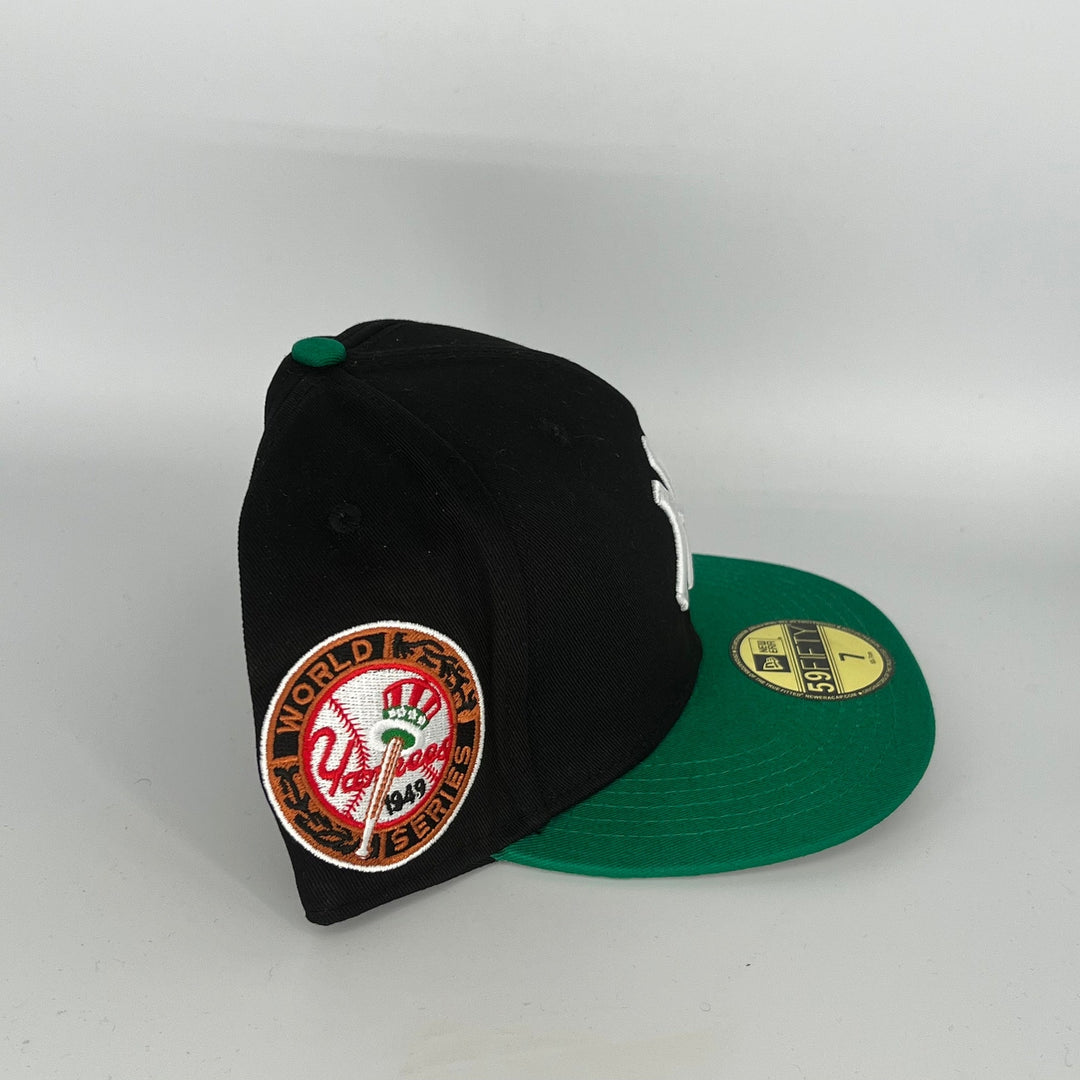 Black Green New York Yankees 1949 World Series Side Patch New Era MLB 59Fifty Fitted Hat