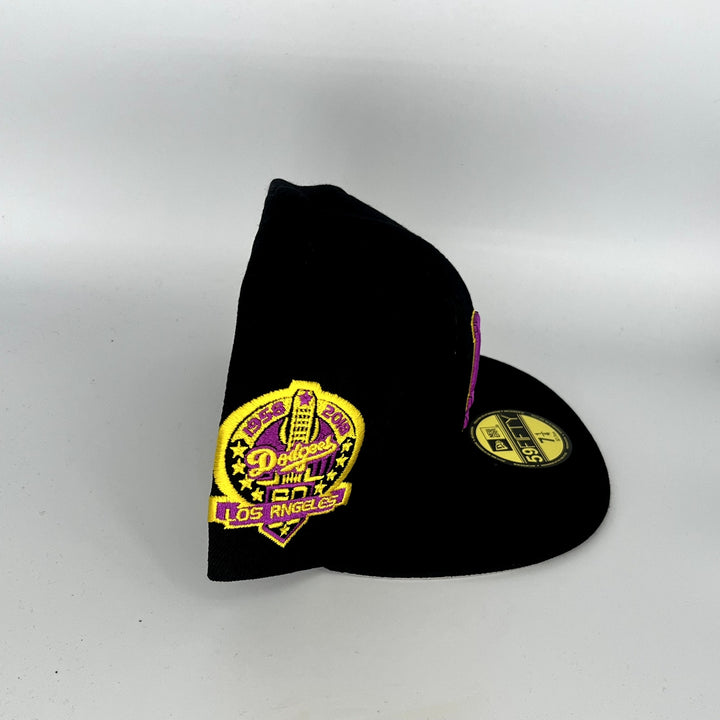 Black Los Angeles Dodgers 60TH Anniversary SP New Era MLB 59Fifty Fitted Hat