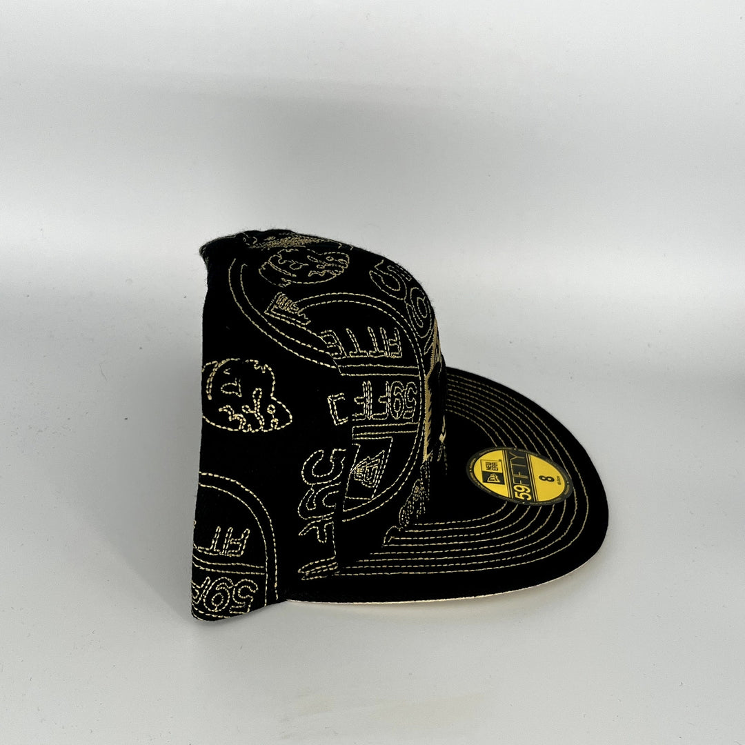 Black Los Angeles Lakers New Era NBA 59Fifty Fitted Hat