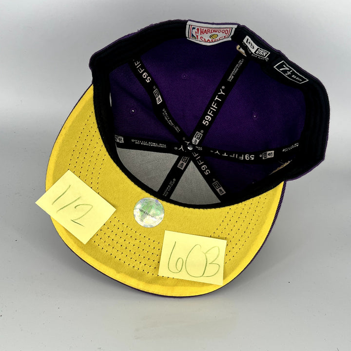 Purple Los Angele Lakers World Champions SP New Era NBA 59Fifty Fitted Hat