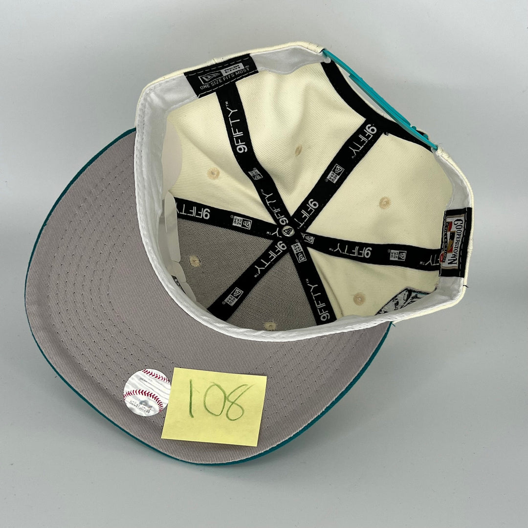 White Blue Los Angeles Dodgers 50TH Anniversary Side Patch New Era MLB 9Fifty Snapback Hat