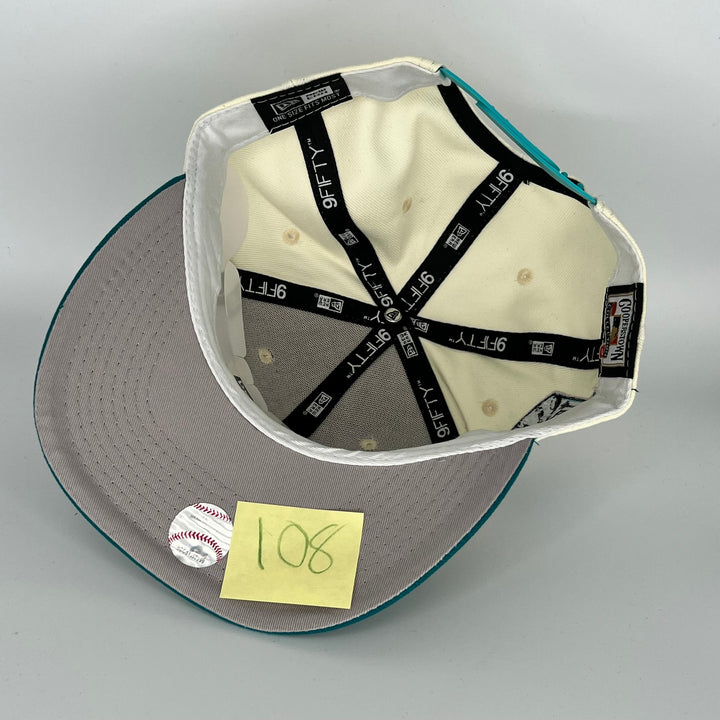 White Blue Los Angeles Dodgers 50TH Anniversary Side Patch New Era MLB 9Fifty Snapback Hat