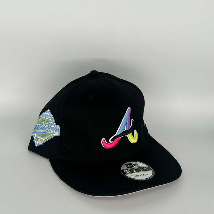 Black Atlanta Braves 1996 World Series Side Patch New Era MLB 9Fifty Snapback Hat