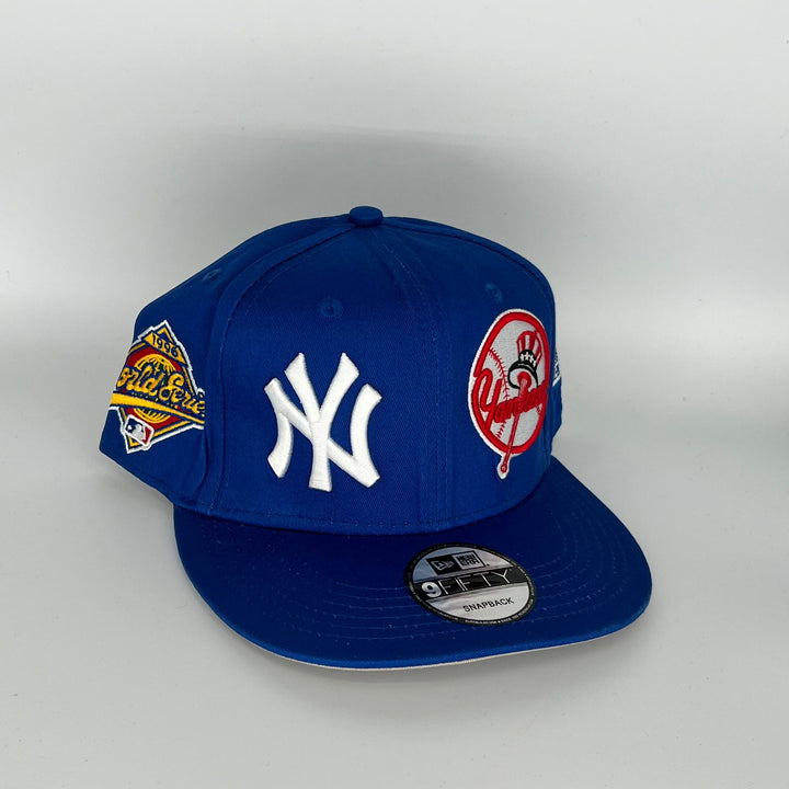 Blue New York Yankees 1996 World Series All Star Game Side Patch New Era MLB 9Fifty Snapback Hat