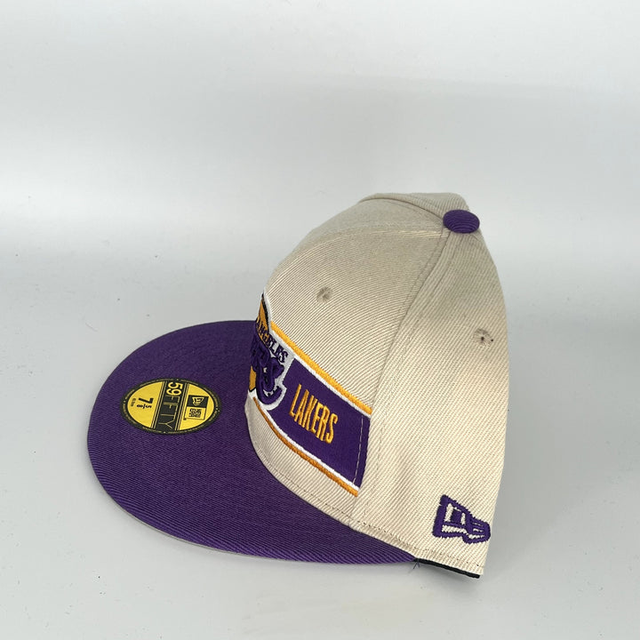 Tan Purple Los Angeles Lakers New Era NBA 59Fifty Fitted Hat