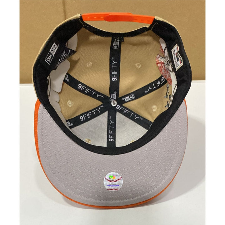 Tan Orange Los Angeles Angels Fall Landscape New Era MLB 9Fifty Snapback Hat