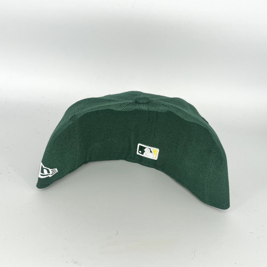 Green Athletics New Era MLB 59Fifty Fitted Hat