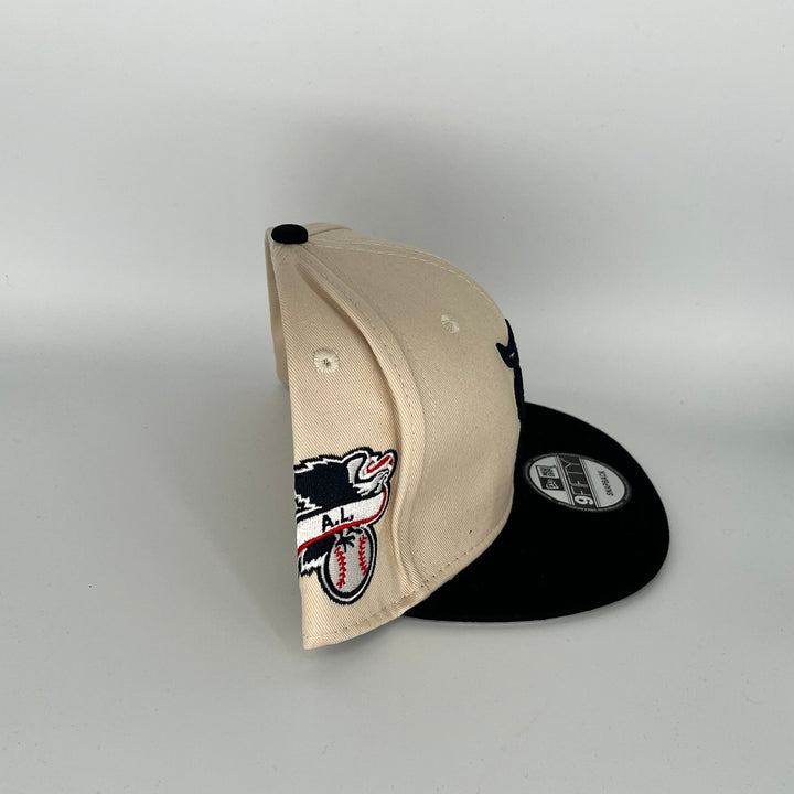 Khaki Black Detroit Tigers A.L. Side Patch New Era MLB 9Fifty Snapback Hat