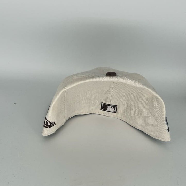 White Brown Los Angeles Dodgers New Era MLB 59Fifty Fitted Hat