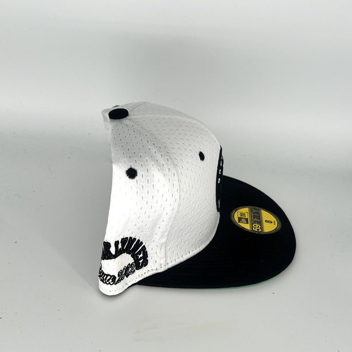 White Black Brooklyn Nets New Era NBA 59Fifty Fitted Hat