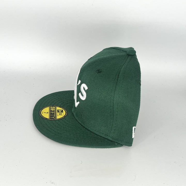 Green Athletics New Era MLB 59Fifty Fitted Hat