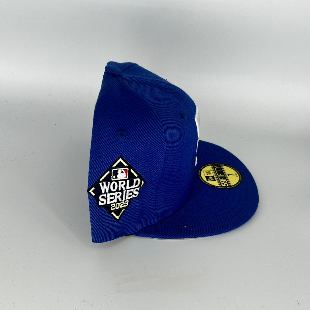 Blue Texas Rangers 2023 World Series New Era MLB 59Fifty Fitted Hat
